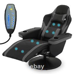 Gaming Racing Chair BLUETOOTH SPEAKER MASSAGE RECLINER Ergonomic Computer Seat