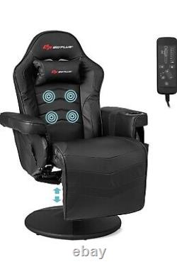 Goplus Gaming Chair, Massage Video Game Chair