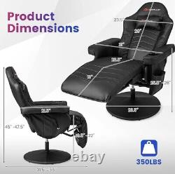 Goplus Gaming Chair, Massage Video Game Chair