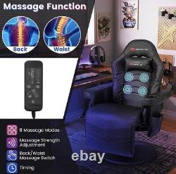 Goplus Gaming Chair, Massage Video Game Chair