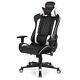 Goplus Massage Gaming Chair Reclining Racing Chair with Lumbar Support White