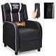 Gymax Massage Gaming Recliner Chair Racing Lounge Sofa Couch Home Theater Pink