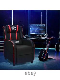 Gymax Massage Gaming Recliner Chair Racing Single Lounge Sofa Home Theater Seat