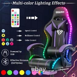 High-Quality Gaming Chair RGB Light Office Ergonomic Swivel Chair 2Point Massage