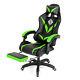 Hoffree Massage Gaming Chair withRGB LED Lights Racing Ergonomic Computer SS