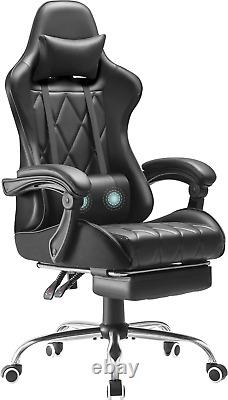 Homall Gaming Chair, Computer Chair with Footrest and Massage Lumbar Support, Er