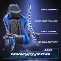 Homall Gaming Chair, Computer Chair with Footrest and Massage Lumbar Support, Er