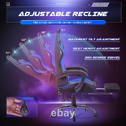 Homall Gaming Chair, Computer Chair with Footrest and Massage Lumbar Support, Er