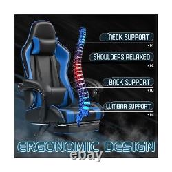 Homall Gaming Chair, Video Game Chair with Footrest and Massage Lumbar Suppor