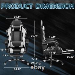 Homall Gaming Chair, Video Game Chair with Footrest and Massage Lumbar Support