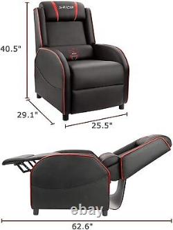 Homall Gaming Massage Recliner Chair Racing Style Single Living Room PU Leather