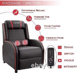 Homall Gaming Massage Recliner Chair Racing Style Single Living Room PU Leather