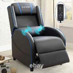 Homall Gaming Massage Recliner Chair Racing Style Single Living Room Sofa