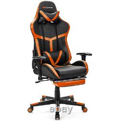 Home&Office Game Racing Chair Massage Seat Recliner High Back withLumbar& Footrest