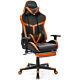 Home&Office Game Racing Chair Massage Seat Recliner High Back withLumbar& Footrest