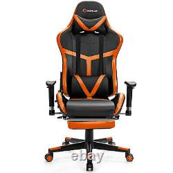 Home&Office Game Racing Chair Massage Seat Recliner High Back withLumbar& Footrest