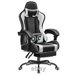 JUMMICO Gaming Chair Ergonomic Computer Chair with Footrest and Massage Lumba