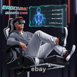 JUMMICO Gaming Chair Ergonomic Computer Chair with Footrest and Massage Lumba