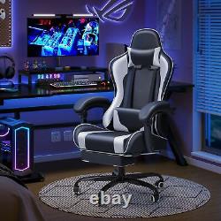 JUMMICO Gaming Chair Ergonomic Computer Chair with Footrest and Massage Lumba