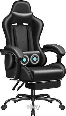 JUMMICO Gaming Chair Ergonomic Computer Chair with Footrest and Massage Lumbar S