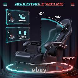 JUMMICO Gaming Chair Ergonomic Computer Chair with Footrest and Massage Lumbar S