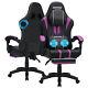 LED 2 Mode Massage Gaming Chair with bluetooth Speakers Ergonomic Office Chair