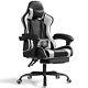 Lacoo PU Leather Gaming Chair Massage Ergonomic Gamer Chair Height Adjustable Co