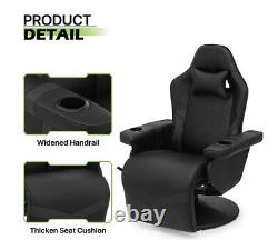 Magshion Massage Video Gaming Recliner Chair, Ergonomic Computer Desk, Black