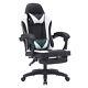 Massage Computer Gaming Chair Home Office Ergonomic Recliner Racing Chair White