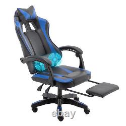 Massage Computer Gaming Chair Swivel Office Ergonomic Recliner Racing Chair Seat