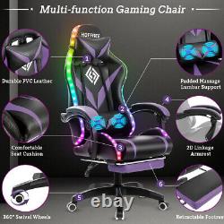 Massage Computer Gaming Chair Swivel Office Ergonomic Recliner Racing Chair Seat