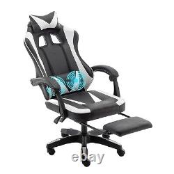 Massage Computer Gaming Chair Swivel Office Ergonomic Recliner Racing Chair Seat