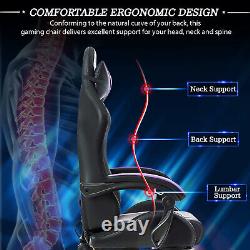 Massage Computer Gaming Chair Swivel Office Ergonomic Recliner Racing Chair Seat