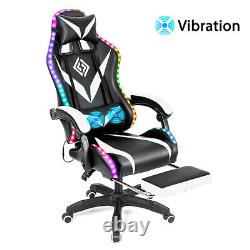 Massage Computer Gaming Chair Swivel Office Ergonomic Recliner Racing Chair Seat