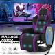 Massage Gaming Chair Electric Reclinable Home Computer Seat withBluetooth Speaker