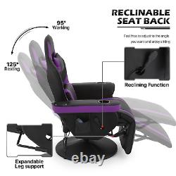 Massage Gaming Chair Electric Reclinable Home Computer Seat withBluetooth Speaker