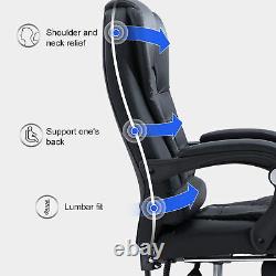 Massage Gaming Chair Ergonomic Reclining Executive Office Chair Massage Swivel