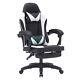 Massage Gaming Chair Home Office Ergonomic Executive Computer Racing Chair White