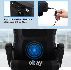 Massage Gaming Chair Office Chair Ergonomic Racing Desk Chair Swivel