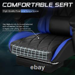 Massage Gaming Chair Office Executive Ergonomic Computer Desk Recliner 360° Seat