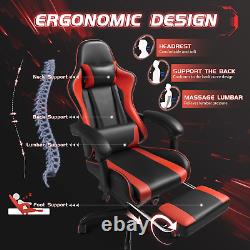 Massage Gaming Chair Office Executive Ergonomic Computer Desk Recliner Seat 1