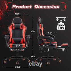 Massage Gaming Chair Office Executive Ergonomic Computer Desk Recliner Seat 1