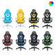 Massage Gaming Chair RGB LED Lights Racing Ergonomic High-back Executive Recline