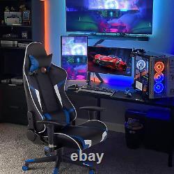 Massage Gaming Chair, Racing Computer Swivel Chair with Headrest & Lumbar Suppor