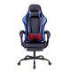 Massage Gaming Chair Swivel Office Ergonomic Computer Recliner Racing Chair Blue