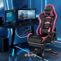 Massage Gaming Chair with Footrest