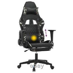 Massage Gaming Chair with Footrest Faux Leather Armchair Multi Colors vidaXL