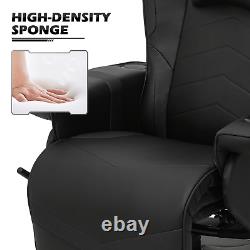 Massage Gaming Racing Chair Reclinable Computer Swivel Seat withBluetooth Speakers