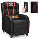 Massage Gaming Recliner Chair Racing Single Lounge Sofa Home Theater Seat Red