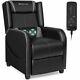 Massage Gaming Recliner Chair Single Living Room Sofa Home Theater Seat Gray